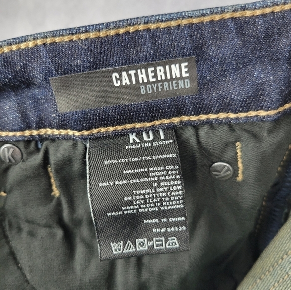 NWT Kut from the Kloth Mid Rise Boyfriend Jean Sz 14 Medium Wash - Picture 8 of 14